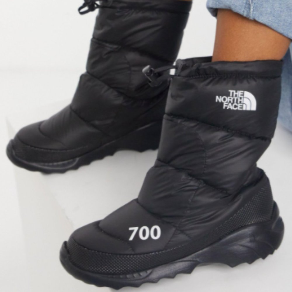 North Face Nuptse 700 Down Boots - Brown